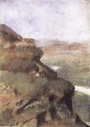 Edgar Degas Landscape with Rocky Cliffs oil painting reproduction